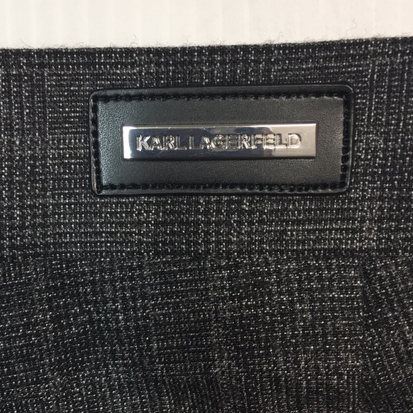 New Karl Lagerfeld Paris Women’s Gray Wool Blend Straight Leg Trousers. Sz 30 - Picture 5 of 11